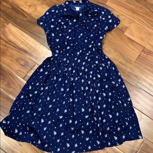 Classic Blue J Crew dress 0